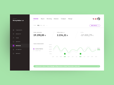 Invoices Dashboard UI Challenge dashboard finance layout ui