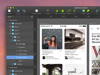Sketch Dark dark language sketch theme ui user interface visual