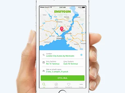 Hotel Booking app by Enuygun app booking booking app enuygun flight hotel ios material design search travel ui ux