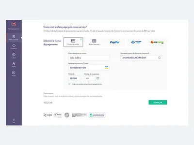 Checkout - Mandaê checkout concept dashboard design flat identity interface layout ui ux web wireframe