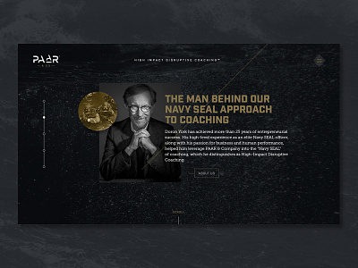 Submerge branding business coaching dark home navy parallax personal underwater web web design website
