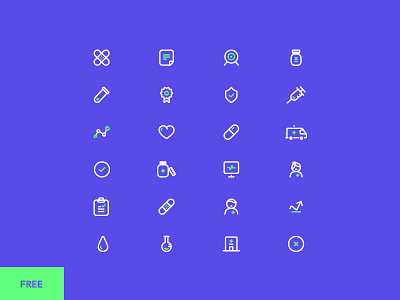 Healt Care Icons Set ambulance doctor healthcare hospital icons medical medicine