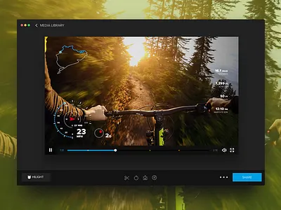 Data Overlays data gauges gopro graphs mac app maps software speedometer ui design ux design video video editing