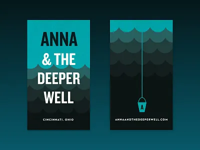 Deeper Well Business Card band brand business card deeper well identity print