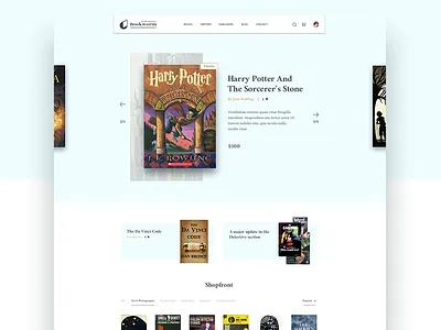 Bookstore main book e commerce literature store template