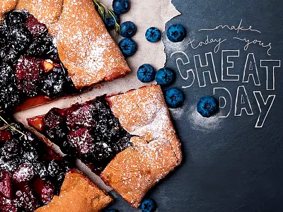 "Treat Yo Self" dessert graphic design hand lettering thanksgiving