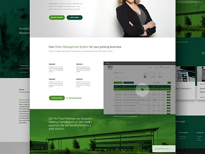 Pet Foods Concept ++ emerald green ui