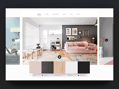 Deco Inpsiration Concept animation color decoration inspirations interaction palette ui ux