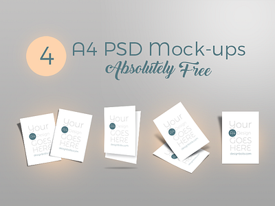 Free A4 Flyer PSD Mock-ups a4 a4 mockup flyer mockup mockup psd mockups psd psd mockups