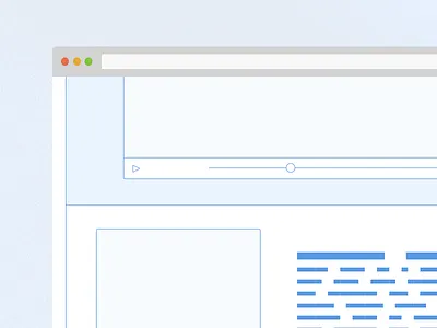 Wireframe for Product Site blokk blue landing product site ui ux webpage white wireframe
