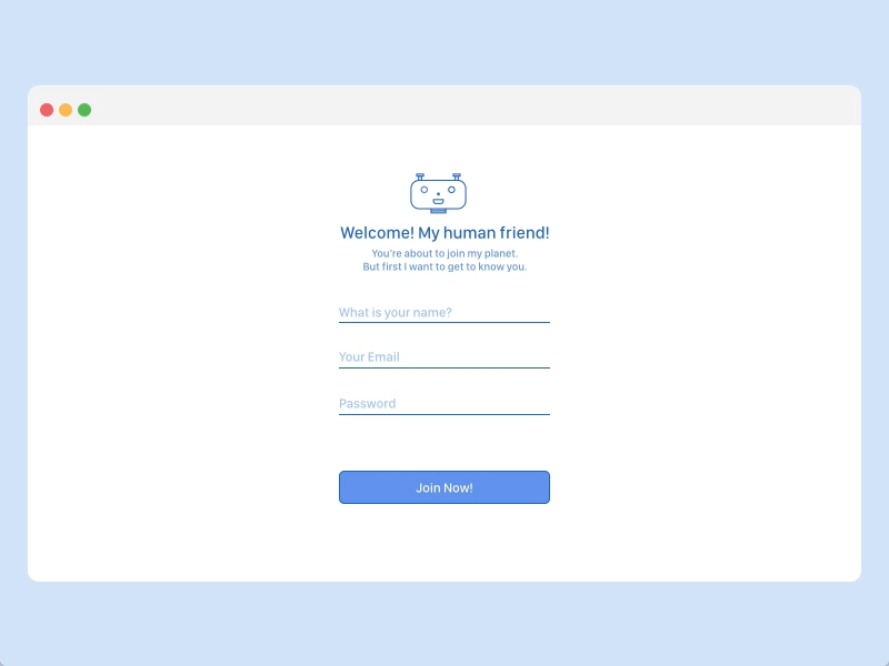 Sign Up Web Page dailyui motion page principle prototype signup ui ux visualdesign web webdesign