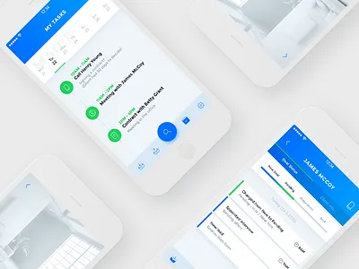 Real Estate CRM [WIP] app application crm ios light mobile mockup ui