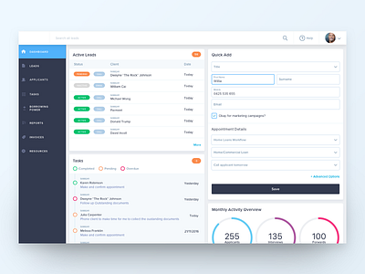 Dashboard - Work in Progress blue dashboard data fields form graph minimal tables timeline