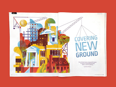 Richmond Magazine / Goochland Free Clinic editorial illustration justin tran magazine richmond rva