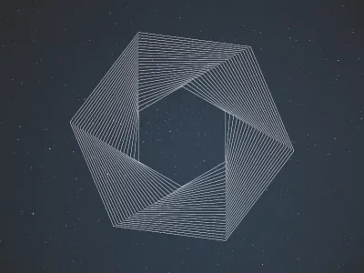 hexagon star design graphic design star