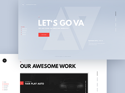 VA website clean fresh minimal simple ui web web design website