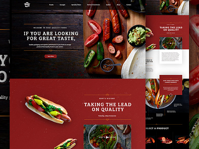Kent Meats elegant seagulls food meat promotion restaurant type web