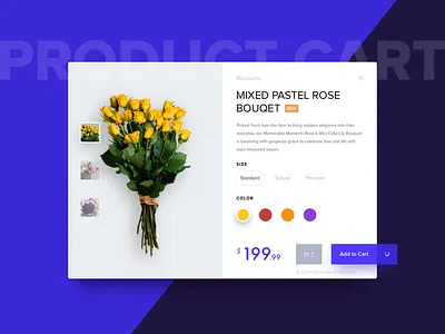 Product Card cart clean design flower minimal product shop store ui web