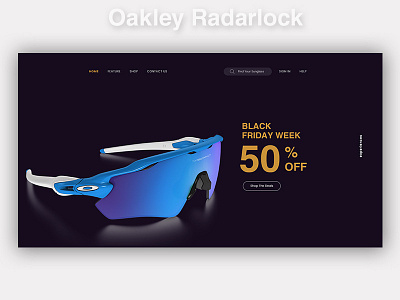 WIP: Oakley Radar-lock e commerce oakley sports sunglass template ui ux web webdesign
