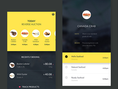 Auction app ui ux