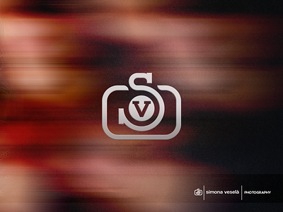 Simona Veselá camera logo monogram photo photography picture s v