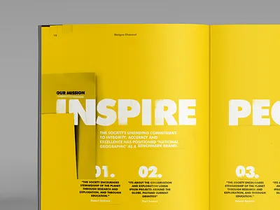 Nat Geo Brandbook channel geographic international layout natgeo timeline type typography