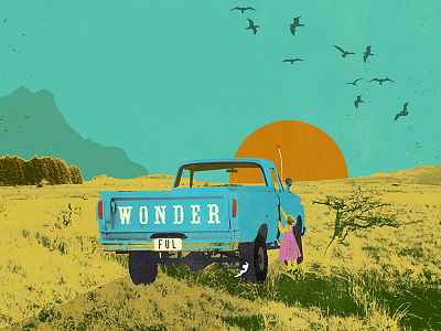 Wonderful birds chevrolet chevy field girl mountain truck vintage wonderful