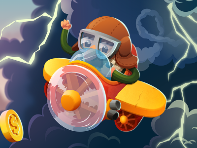 Brave Jet - 2d endless runner 2d arcade character design game game design graphics design illustration mobile puzzle runner