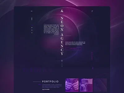 Neon Web Agency agency landing layout neon portfolio template ui web web design website « samuel scalzo »