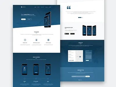 MobileSave landing page design landing page web