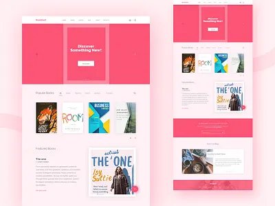 Exploration | Book Store Website blog bookstore buy contact creative discover homepage landingpage online popular user interface web
