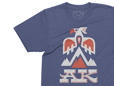 The Alaska T-bird, Defender of The Last Frontier 50 states ak alaska apparel bird frontier state tbird totem pole tribal tshirt yeti