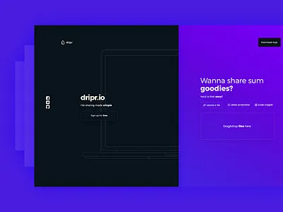 Splash page concept interface ui ux web design website