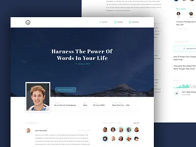 Friendster Social Media - Redesign design friendster media page profile screen social ui ux website