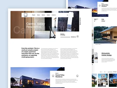 Massive Homes clean head landing landingpage minimal slider ui uix ux web webdesigner website