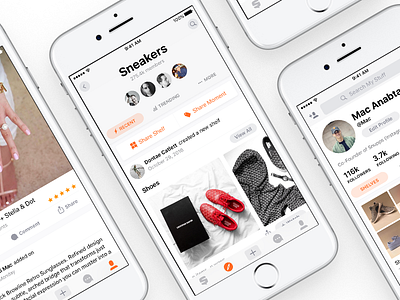 Snupps Redesign app clean interface ios minimal mobile redesign snupps ux white