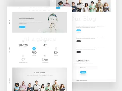 Dr.Clever blog blue clients education fetures smart ui ux web website