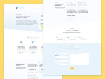 Large Accounts accounts bird interface large layout message messagebird redesign sms