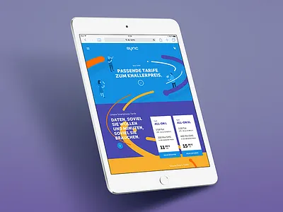 website and branding for telco company e commerce illustrations interface design key visuals sinnerschrader telco vector