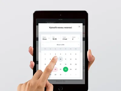 Simple Reservation Form clean datepicker green reservation responsive restu tablet white