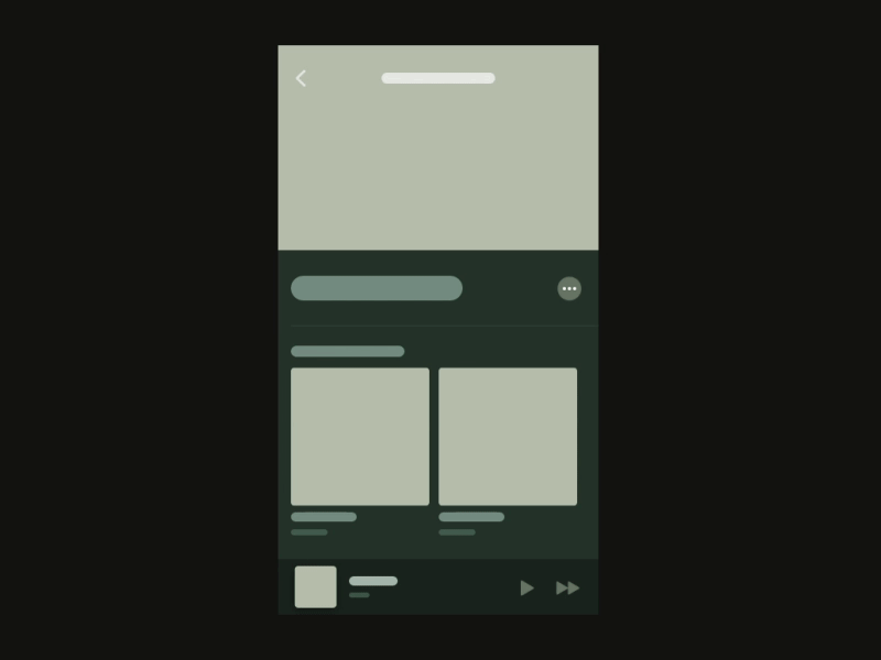 Low Fidelity Music Page download freebie gif interface ios motion music principle prototype sketch ui