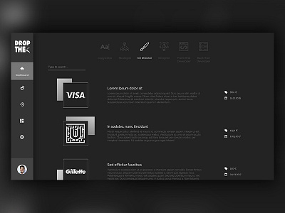 Drop The Mic Wireframe dashboard freelance grid home platform responsive ui ux web