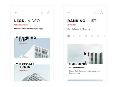 Design Life Video App UI Design-1 app icon illustration ios iphone life personal ui video