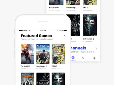 Twitch Redesign - Explore app explore peak redesign sneak twitch ui ux