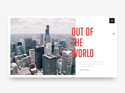 Day 035 - Hero Slider card challenge chicago dailyui fonts free freebie layout psd slider text ui