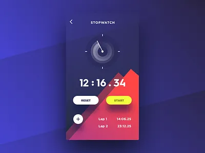 Stopwatch app color stopwatch time