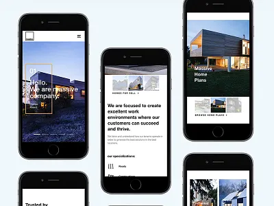 Massive mobile clean head minimal mobile space ui uix ux web website white