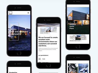 Massive mobile clean head minimal mobile space ui uix ux web website white