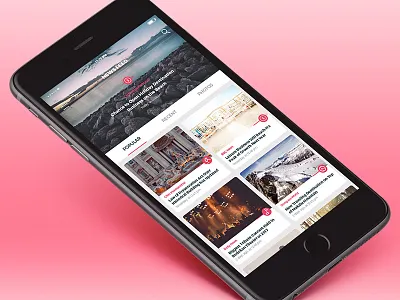 News Portal App UI app bbc cnn elegant grid icon minimal mobile news portal ui ux