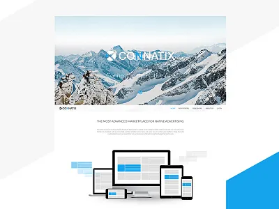 Connatix - Logo and Website advertisers connatix landing page logo native advertising publishers website